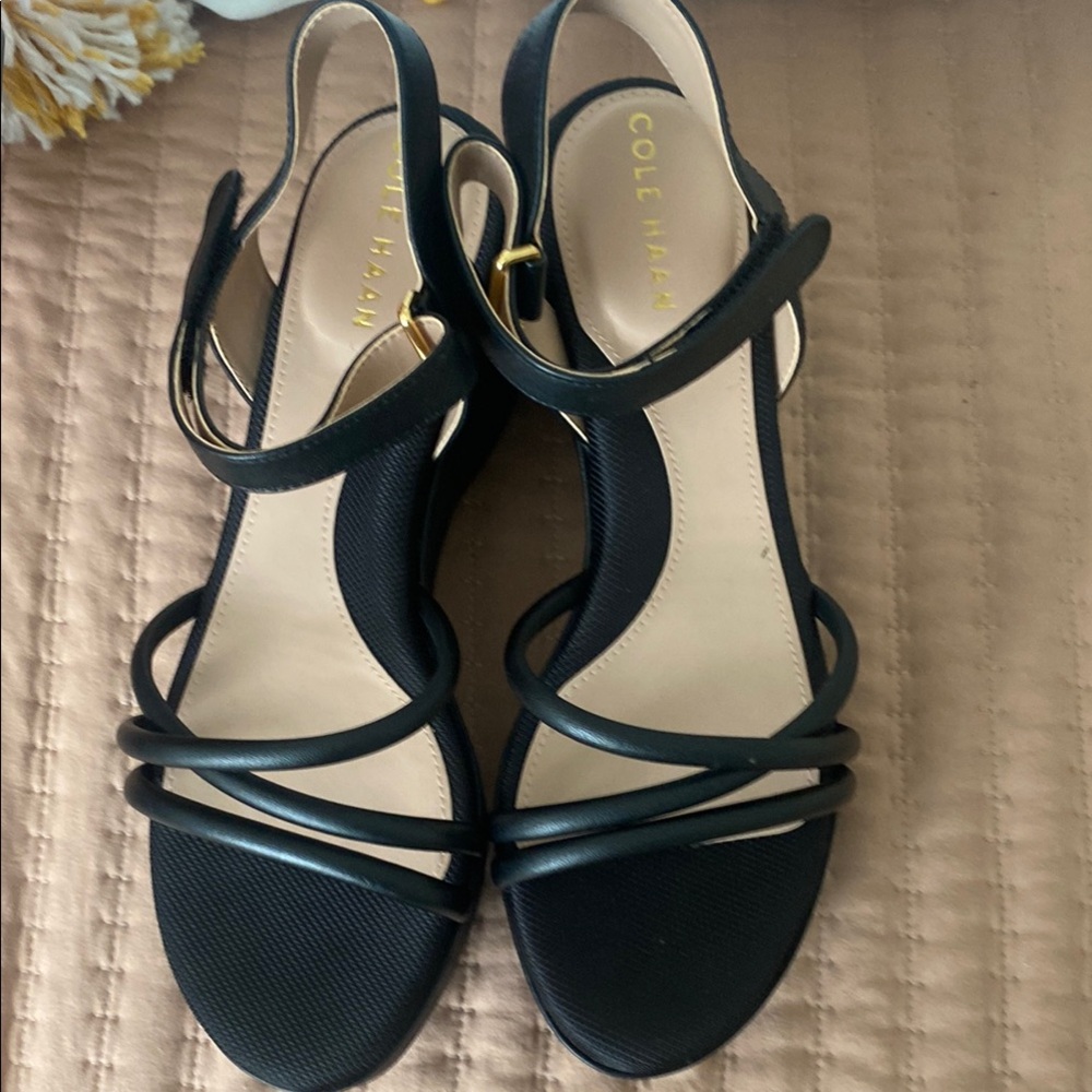 Cole Haan Black Elegant Sandals
